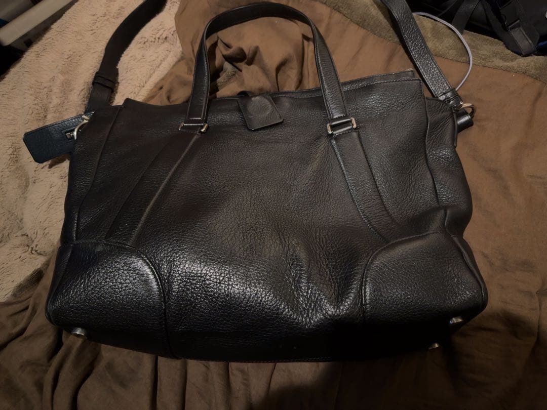 フェラガモLeather Dynamo Business Bag ビジネスバッグ
