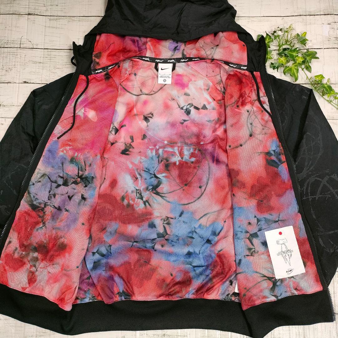 美品◆NIKE◆ジャパンモデル ナイロンウーブンジャケット◆S(M)ブラック
