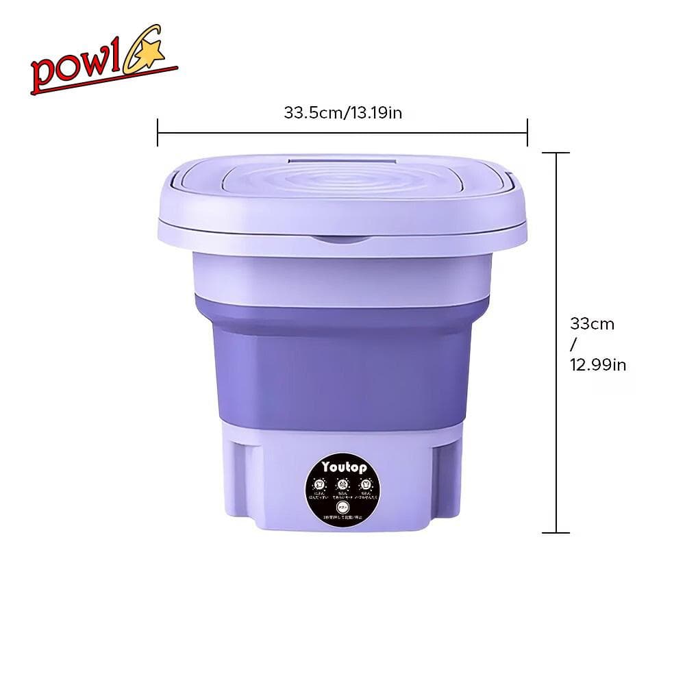 コンパクト折りたたみミニポータブル洗濯機温感タッチ起動タイマー下着洗い靴洗い