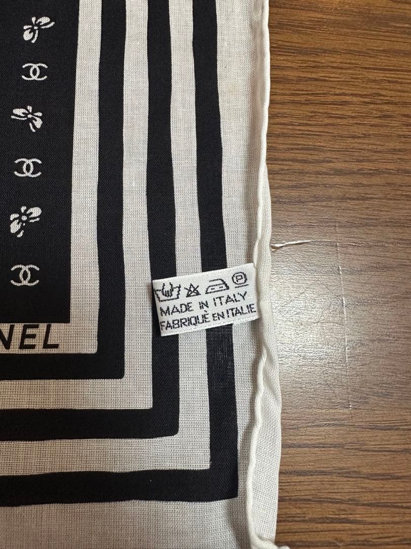 【最終値下げ】CHANEL シャネル ハンカチ 100%コットン