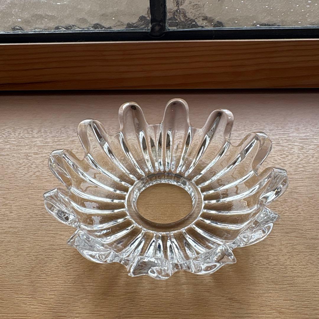 フランスアンティーク　オールドバカラ　ミニシェード　ペンダントランプ