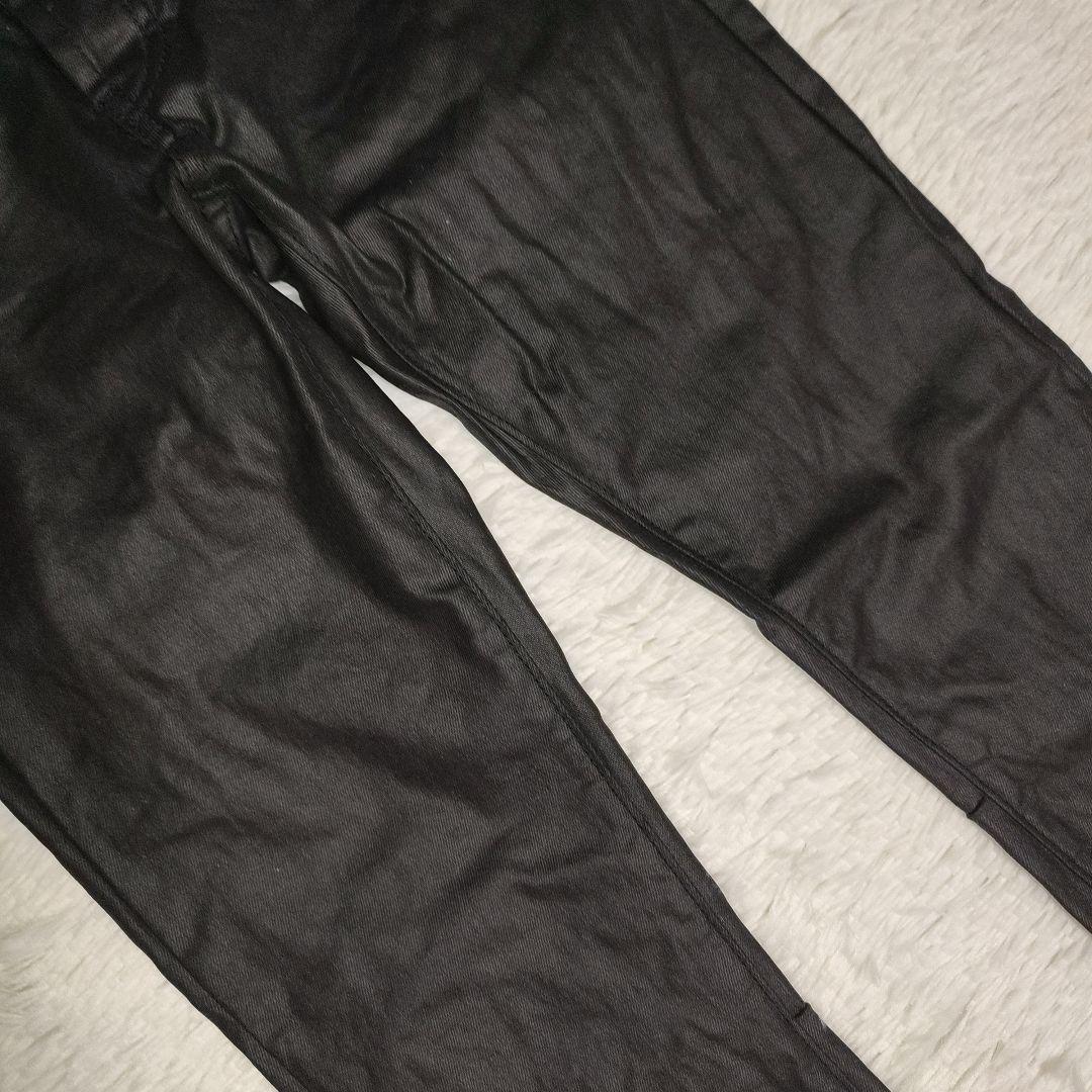 mnml size 28 スキニーデニム ブラック コーティング ミニマル