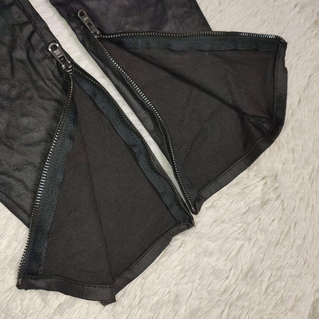 mnml size 28 スキニーデニム ブラック コーティング ミニマル