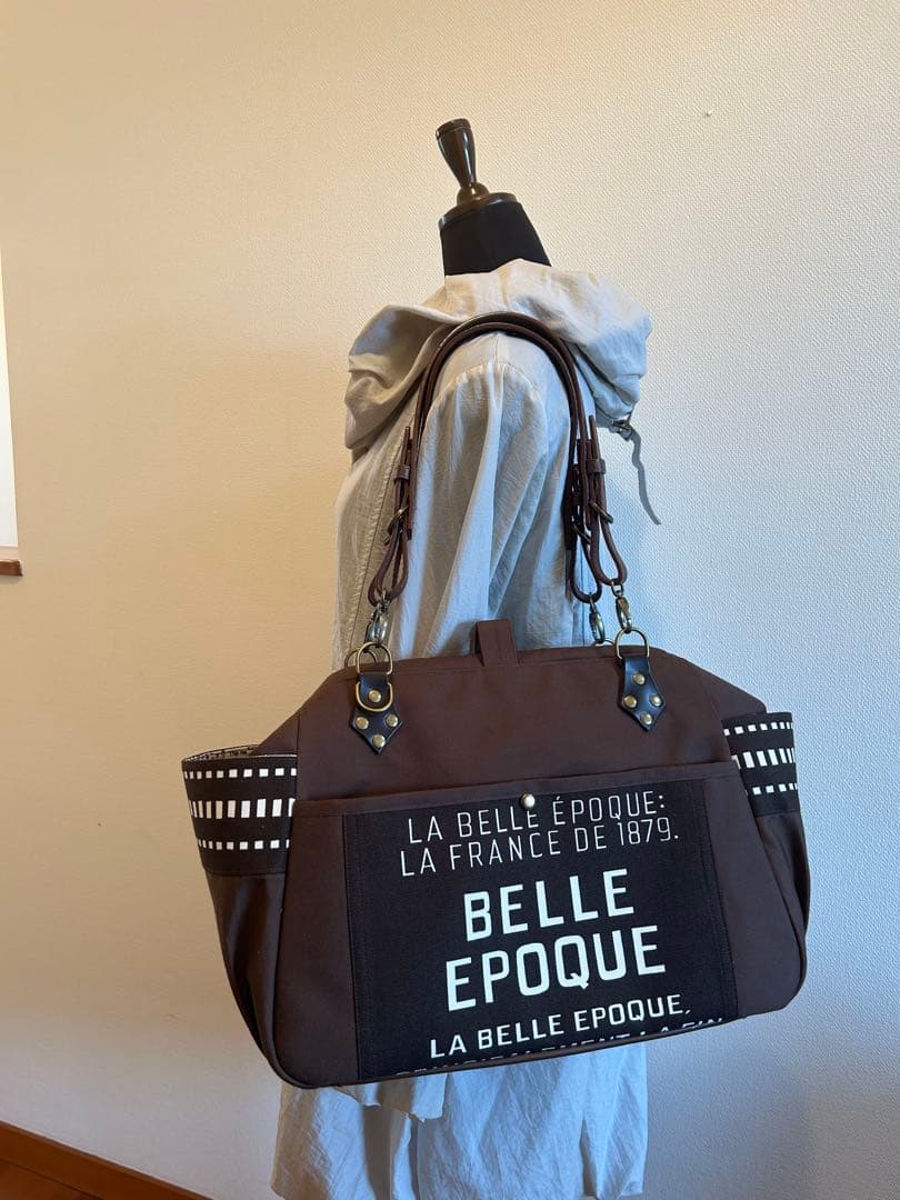 ともりん♡ニューム口金バッグ♡英字おとこ前 イケメンバッグ