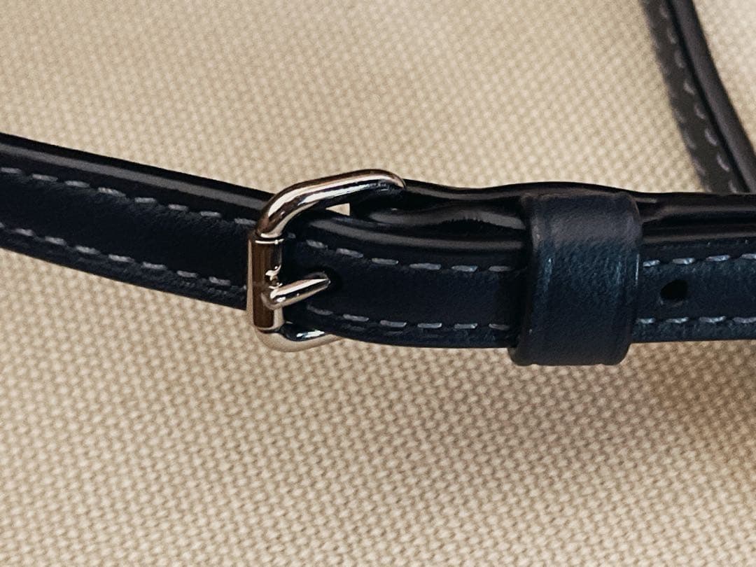 美品　COACH コーチ ショルダーバッグ シグネチャー柄 ダークブルー