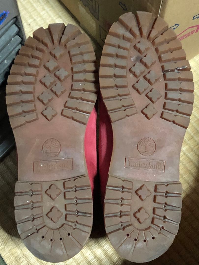 限定 ティンバーランド ブーツ レッド TIMBERLAND 28cm 三代目