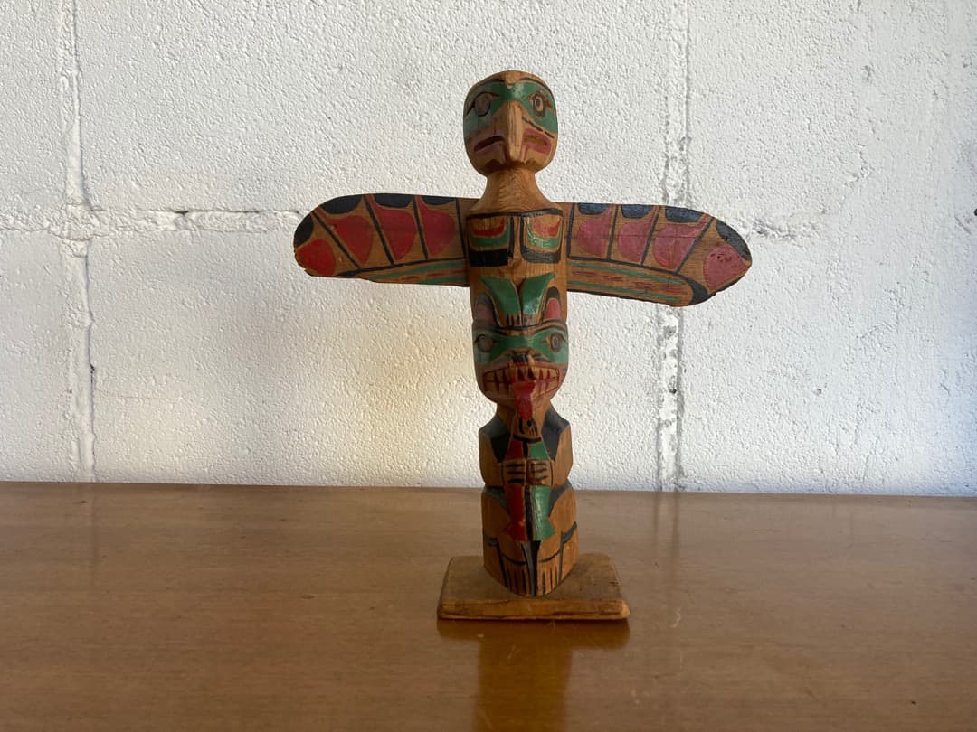 トーテムポール　置物　アメリカ　ヴィンテージ　ビンテージ