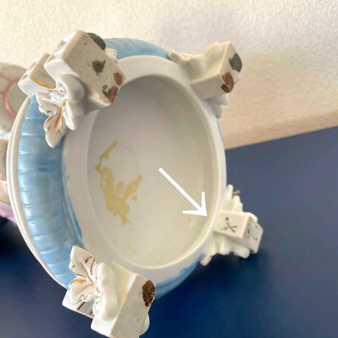 ＊バスケットを持つ少女＊・高さ３７.５cm・Meissen・