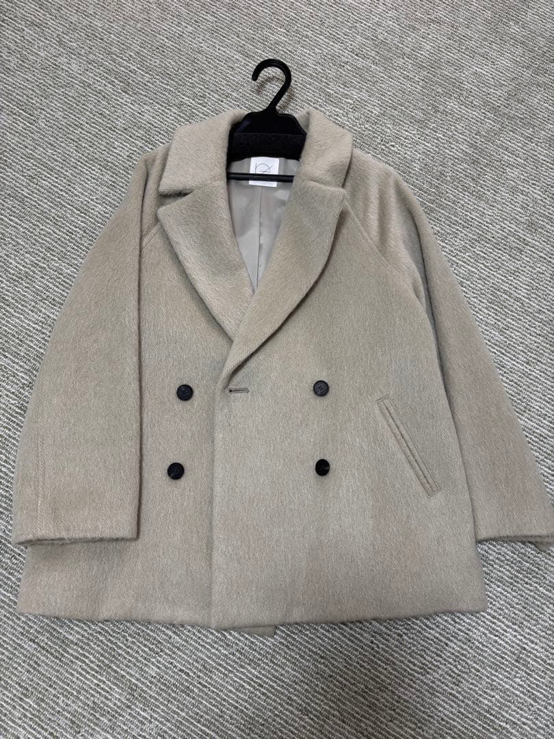 【茶葉】クルーレ crewreマイルドシャギーウールPコート サイズ1