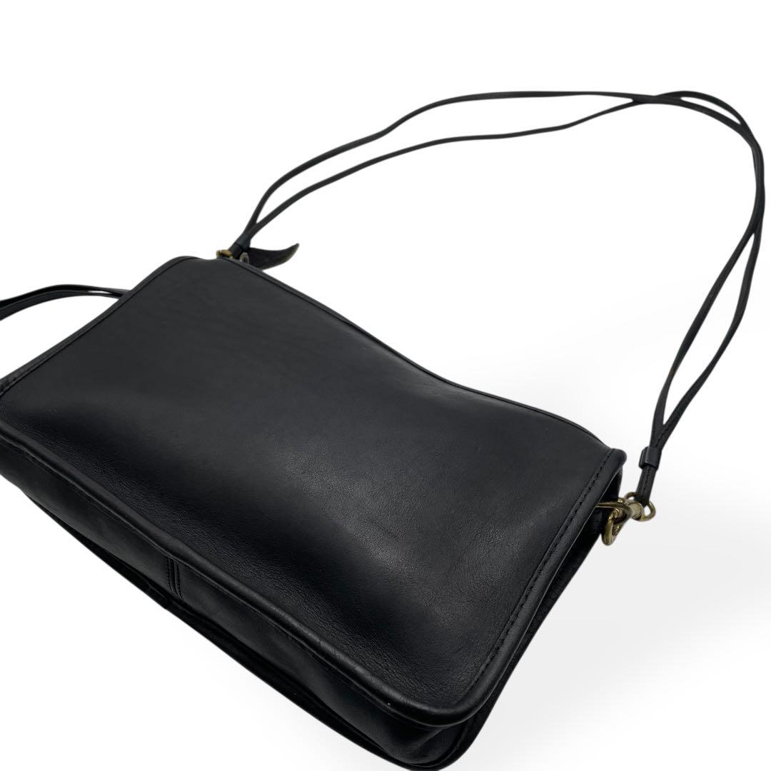 良品　希少　COACH オールドコーチ　2way ショルダーバッグ　USA製　黒