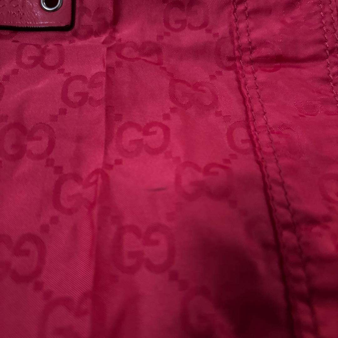 GUCCI グッチ エコバッグ テディベア トートバッグ ナイロン GG柄ピンク