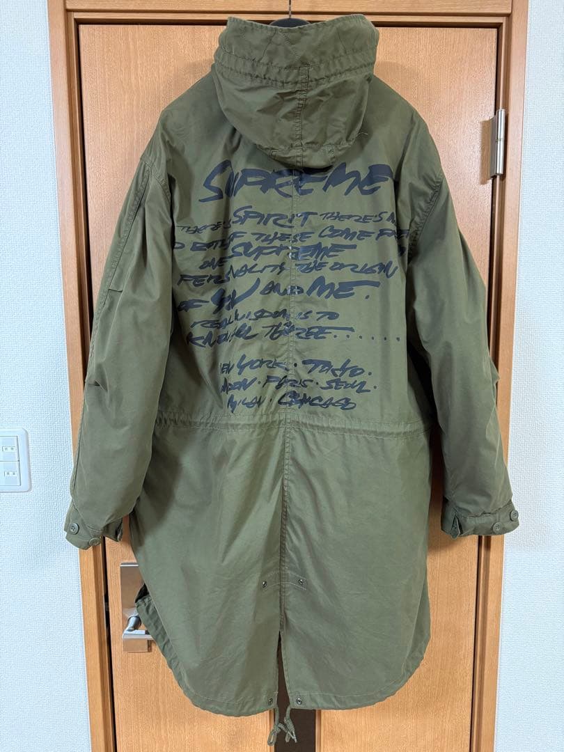 Supreme 24ss モッズコート オリーブ 中綿入り ３回ほど短時間着用