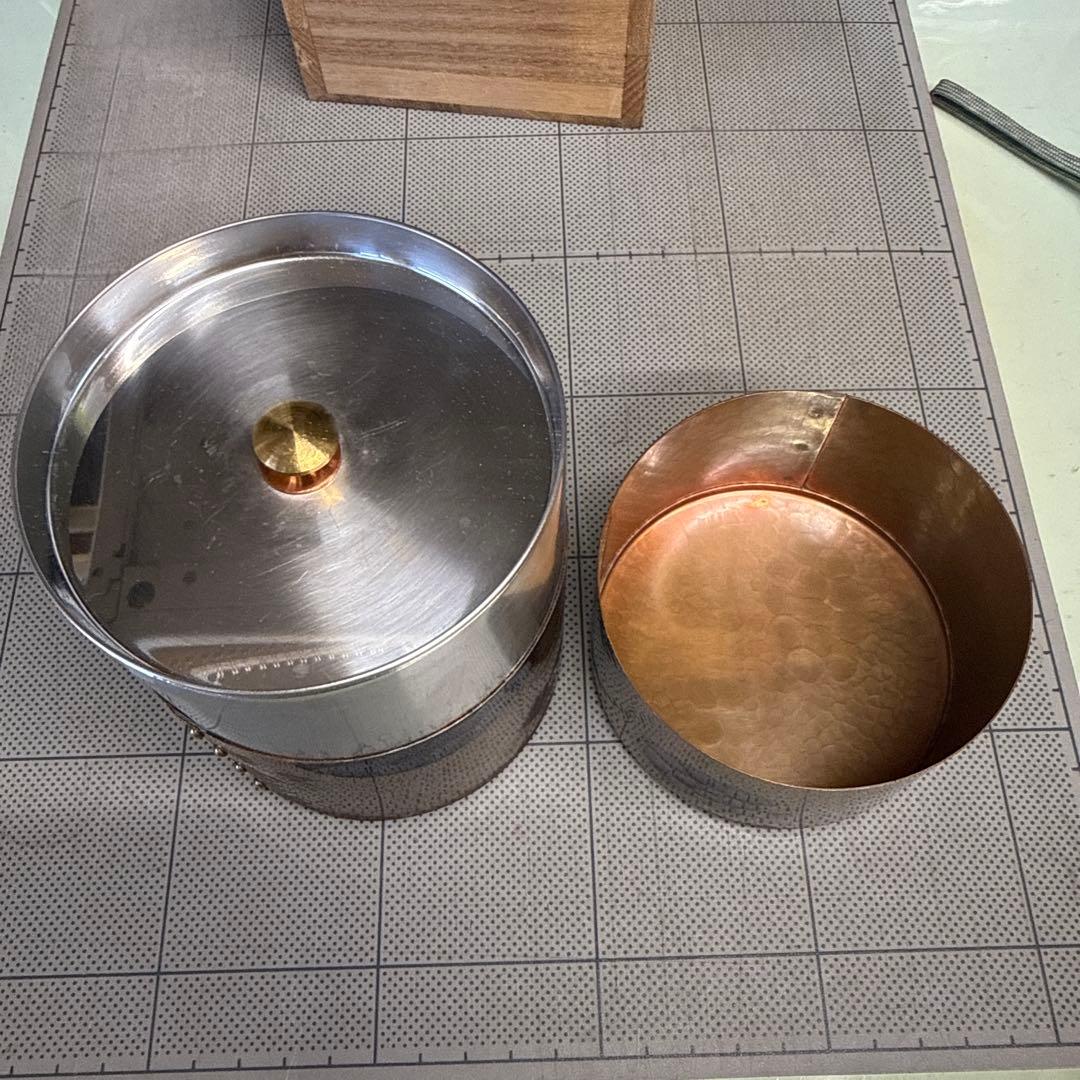 無形文化財 玉川堂 茶筒 亀甲文 新潟県