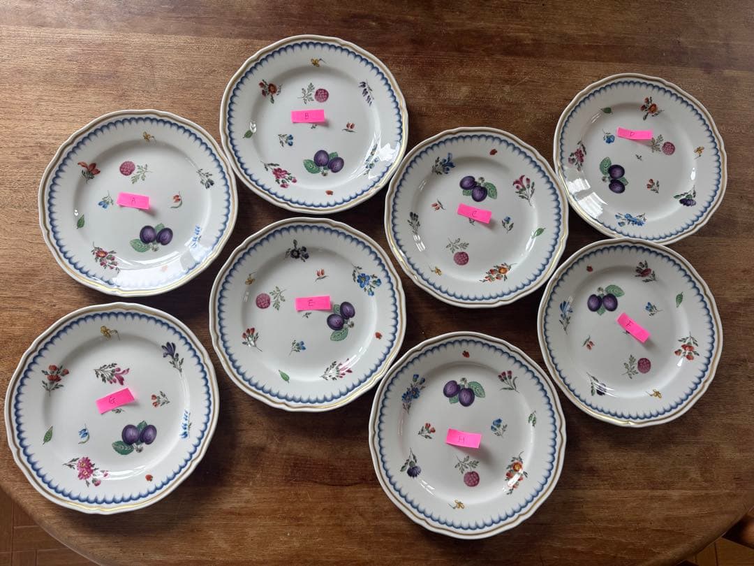 リチャードジノリ　イタリアンフルーツ　デザートプレートA