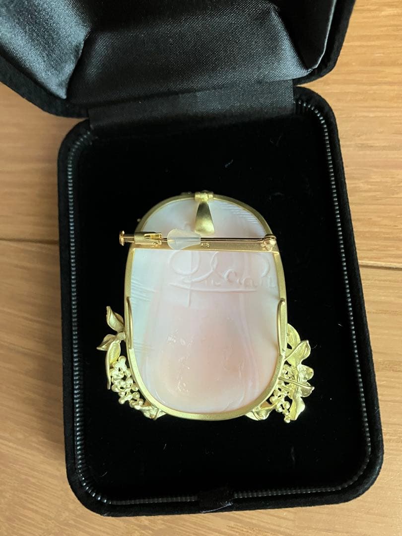 カメオ　18Kペンダントブローチ