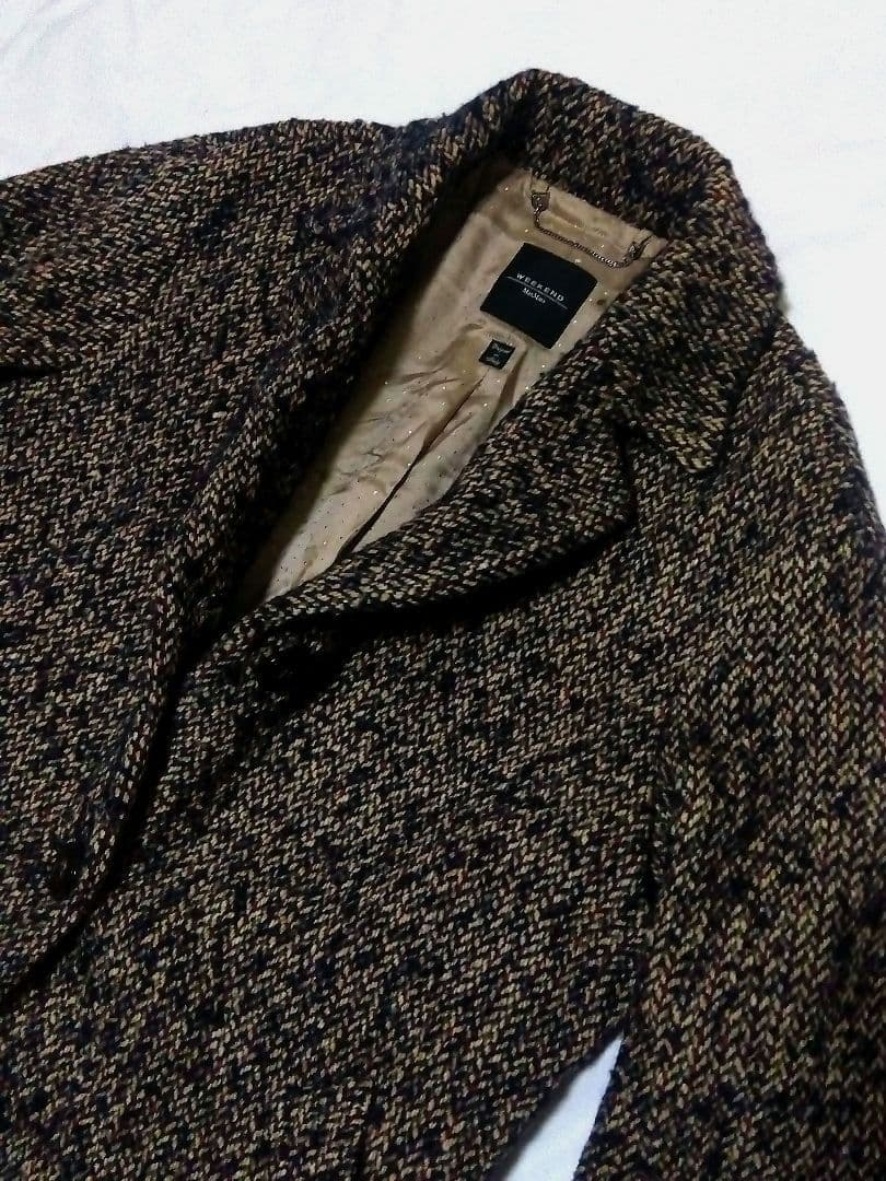 Max Mara Weekend line ツイード ロングコート　44サイズ