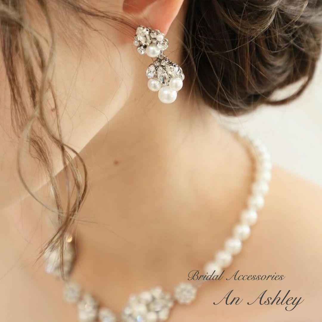 【美品】An Ashley アンアシュリー レユシット2 ネックレス&イヤリング