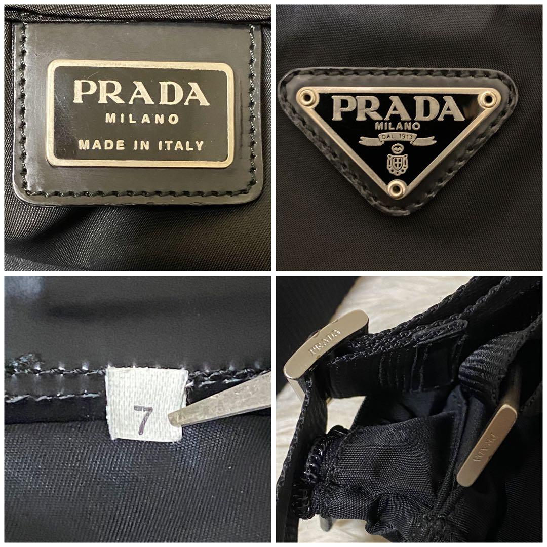 mimo@プロフ必読♡PRADA プラダテスート　ショルダーバッグブラック