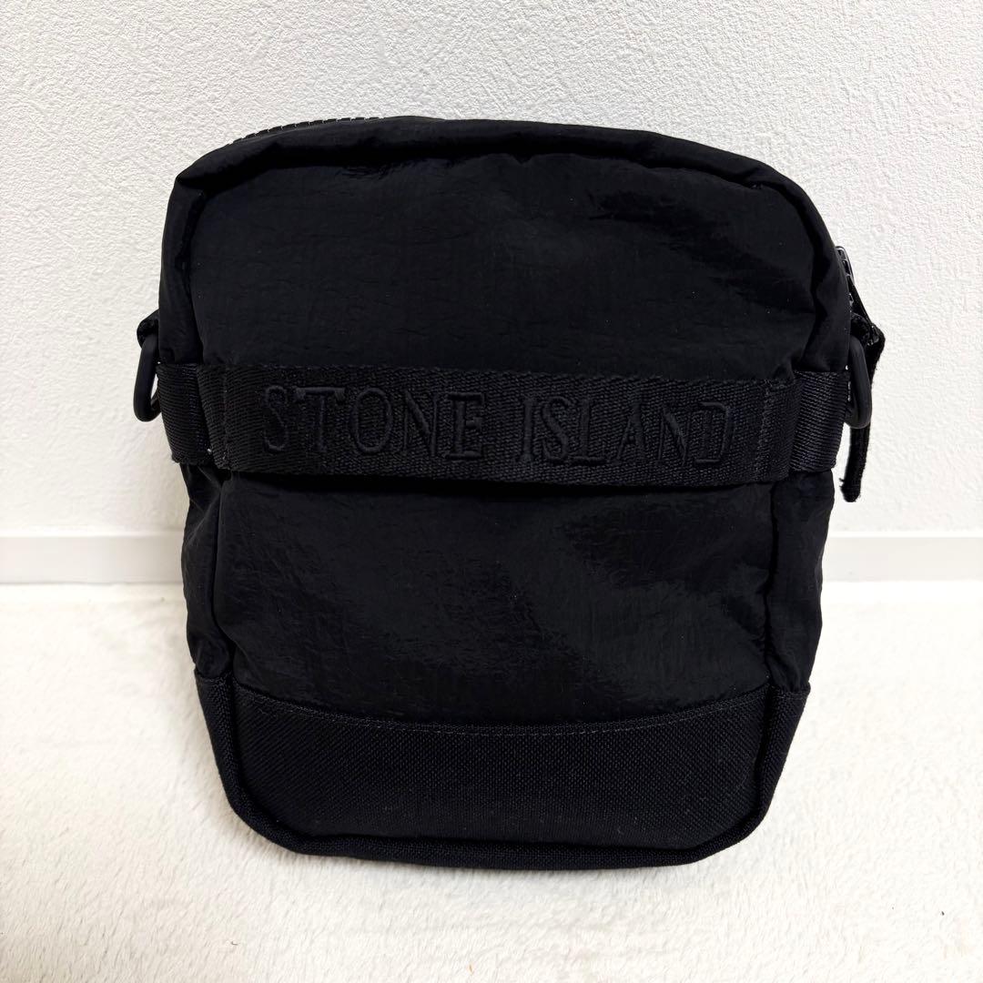 【美品】STONE  ブラック ショルダーバッグ ナイロン ミニ