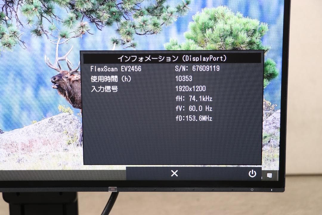 6300　超狭額　EIZO　EV2456　24型　WUXGA　HDMI　IPS