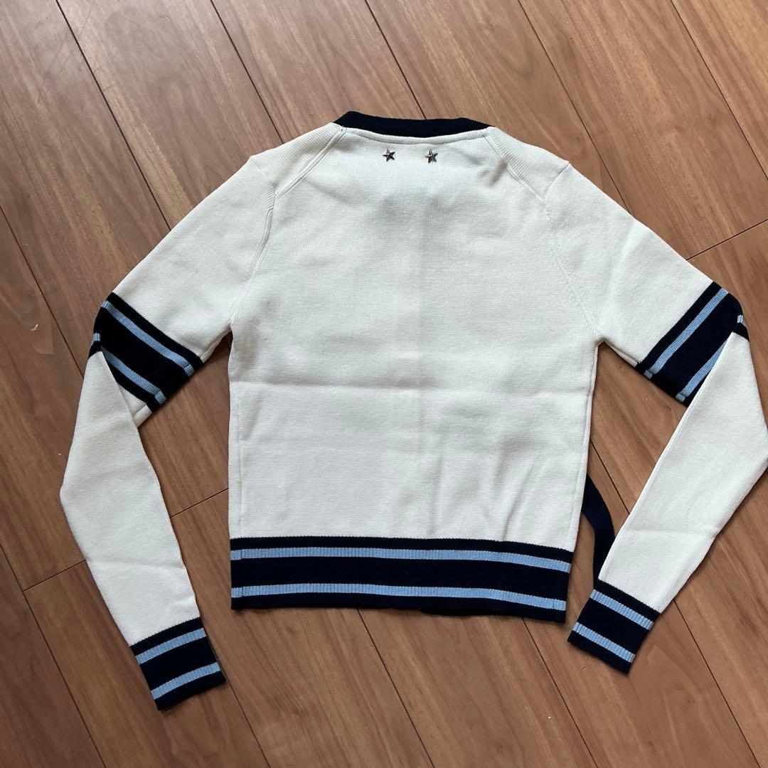 【新品タグ付き】bibiy. B. CLUB TIE CARDIGAN ホワイト