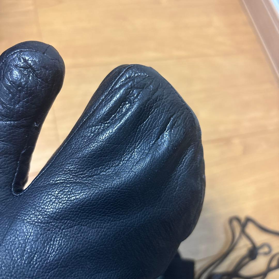 Hestra レザー ミトングローブ 黒