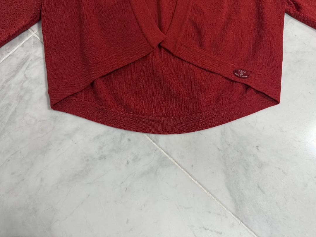 未使用級★Rene ルネ ボレロ 34 レッド ロゴプレート