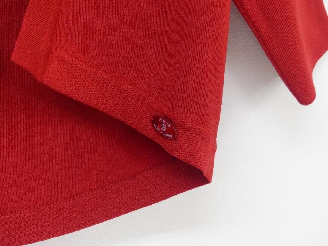 未使用級★Rene ルネ ボレロ 34 レッド ロゴプレート