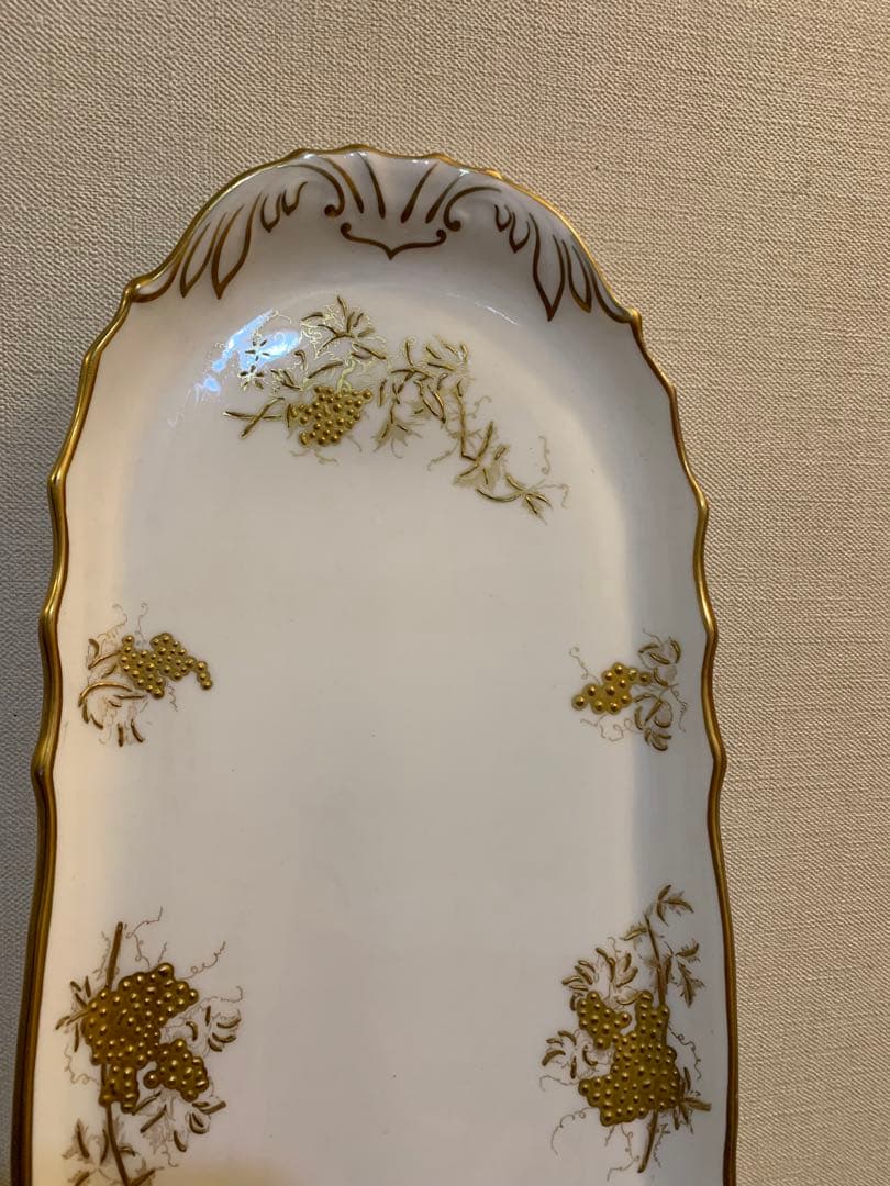 Hammersley ハマースレイ金彩盛絵　葡萄　豪華　バスケット、トレイ