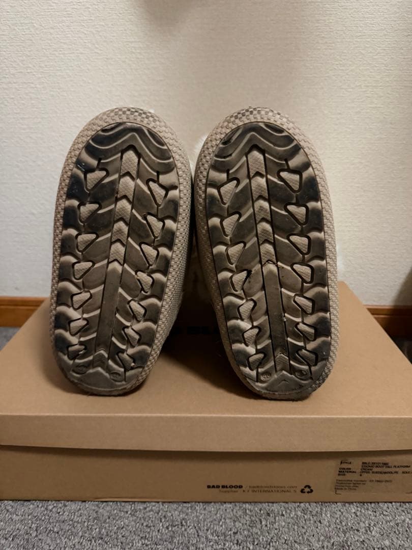 BAD BLOOD プラットフォームブーツ ホワイト S