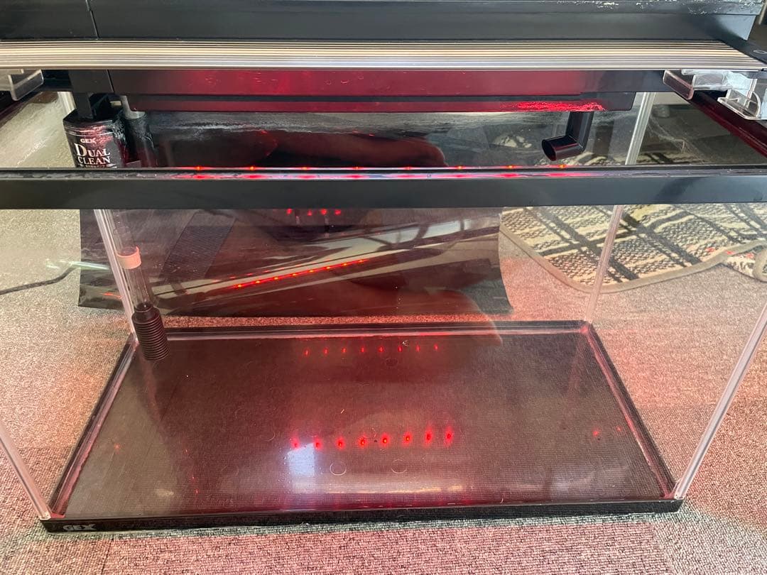 ジェックス水槽　MARINA 600 BKS 上部フィルターセット2層式