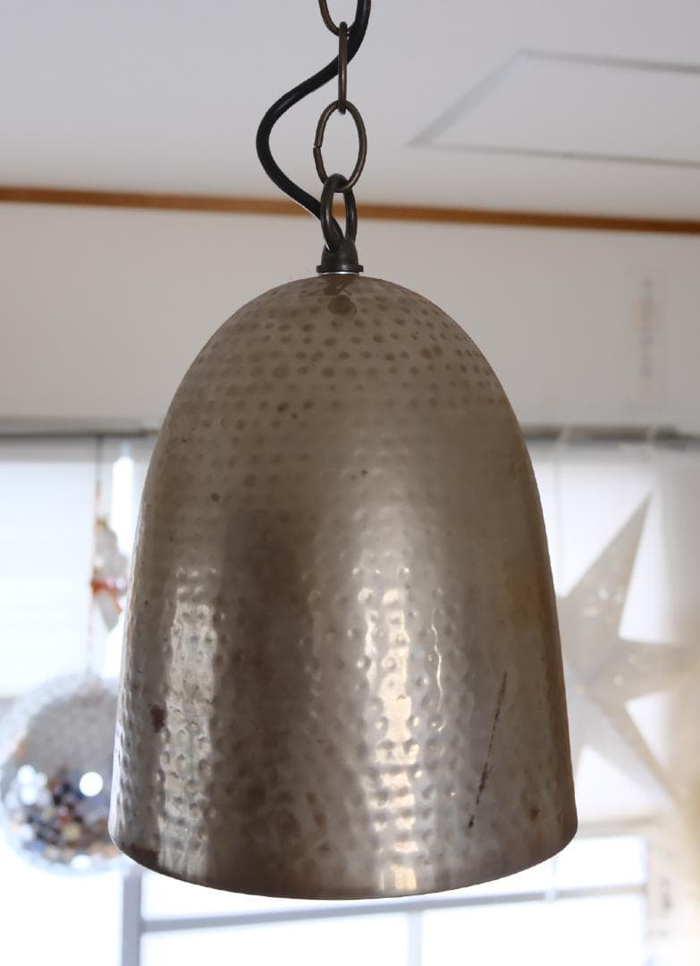 ヴィンテージアイアンランプシェード iron paint 【70bにて購入】