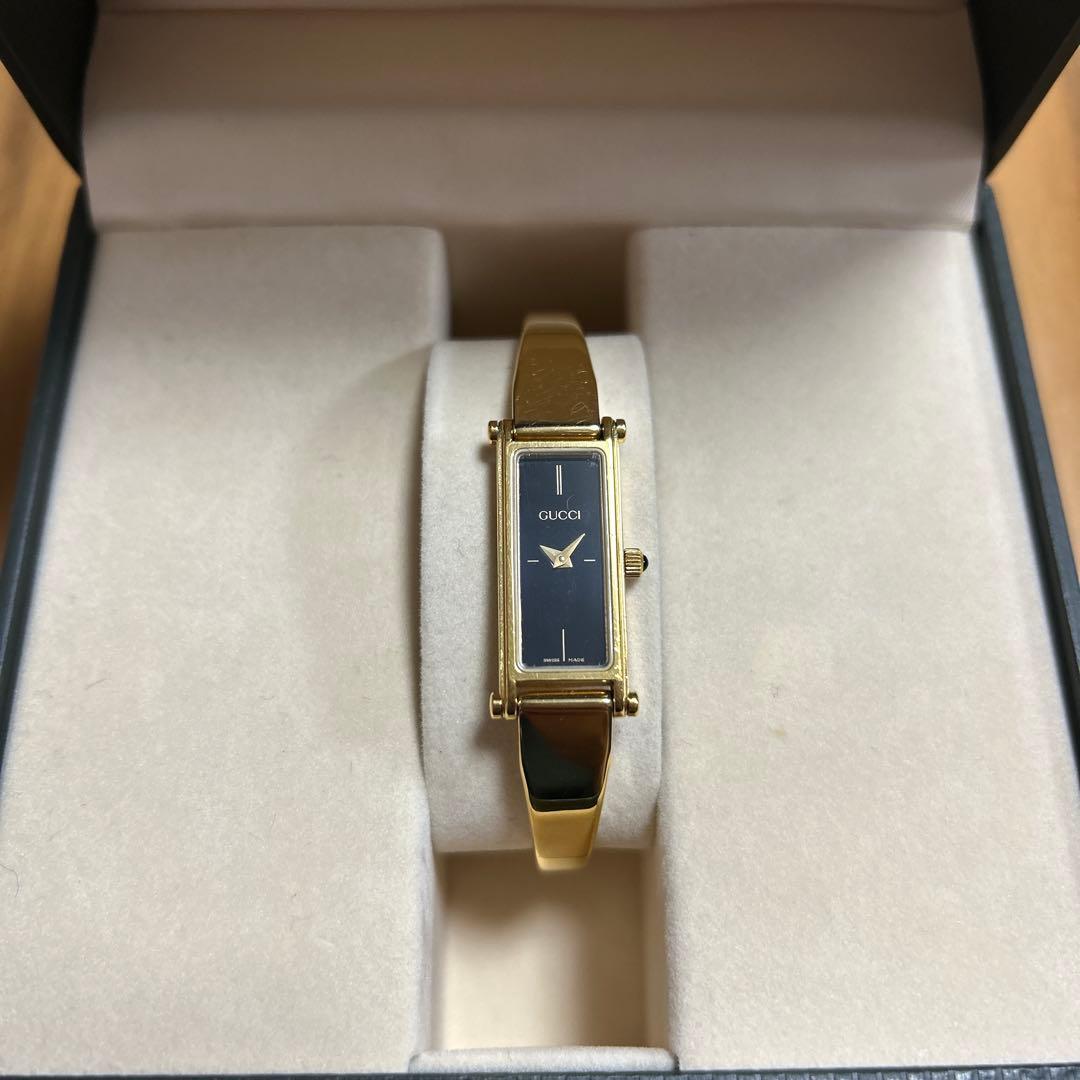 GUCCI レディースウォッチ ゴールド/ブラック
