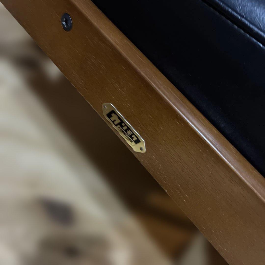 カリモク　2人掛けソファ　ブラック　FURNITURE