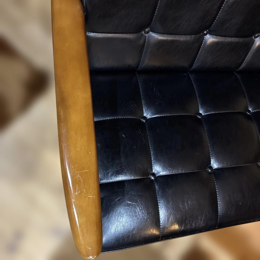 カリモク　2人掛けソファ　ブラック　FURNITURE