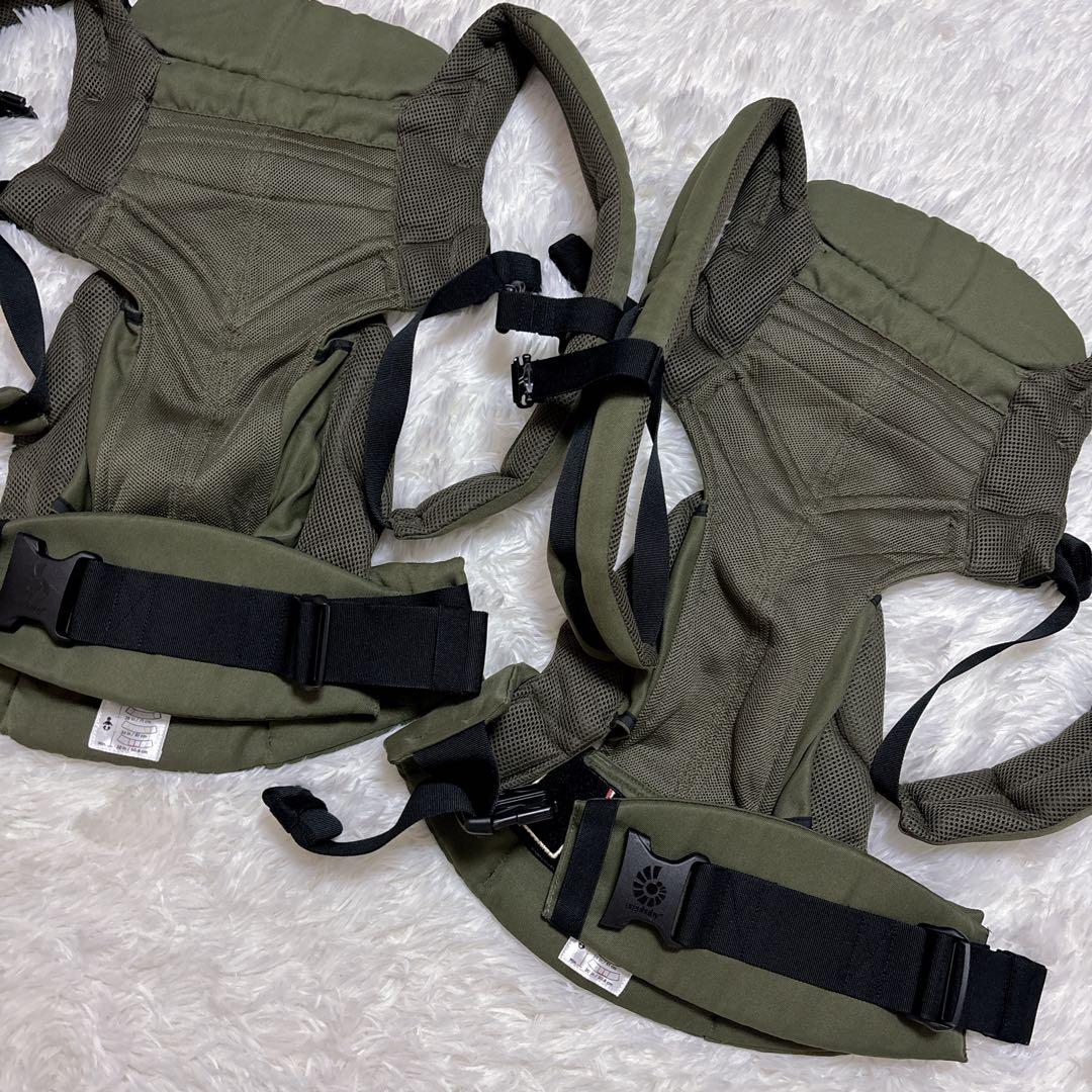 美品　エルゴベビー オムニ360 クールエア カーキ 抱っこ紐 2 個 セット