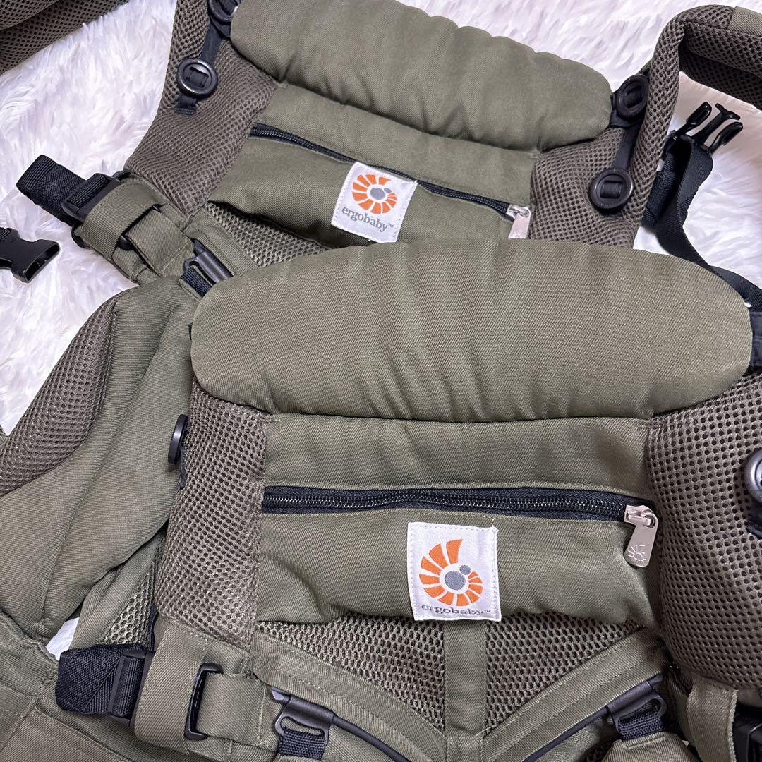 美品　エルゴベビー オムニ360 クールエア カーキ 抱っこ紐 2 個 セット