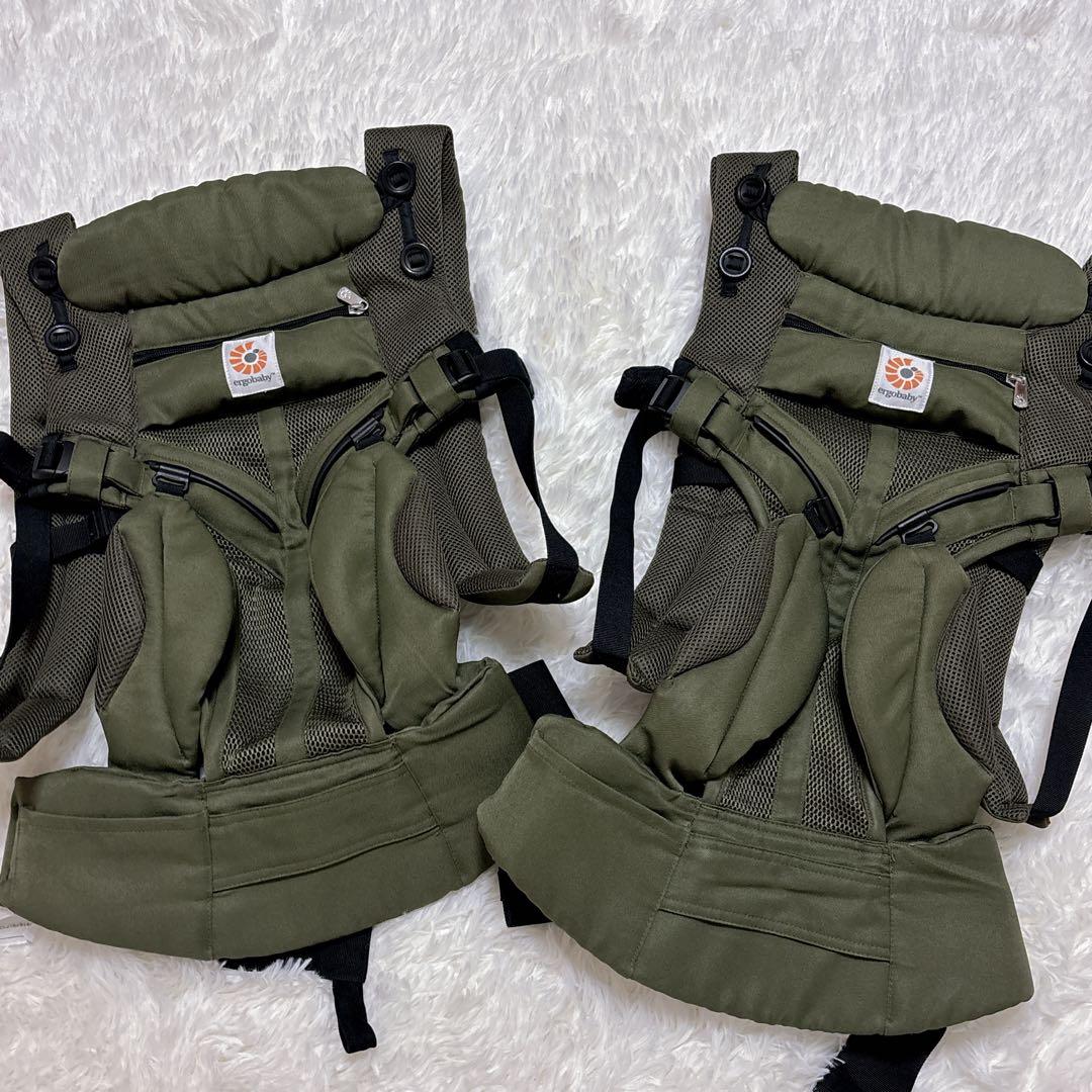 美品　エルゴベビー オムニ360 クールエア カーキ 抱っこ紐 2 個 セット