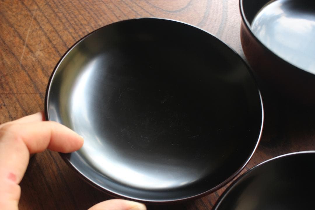 デッドストック！上質朱漆に極上鳳凰蒔絵の大平椀2点（検輪島塗蒔絵椀煮物椀雑煮椀