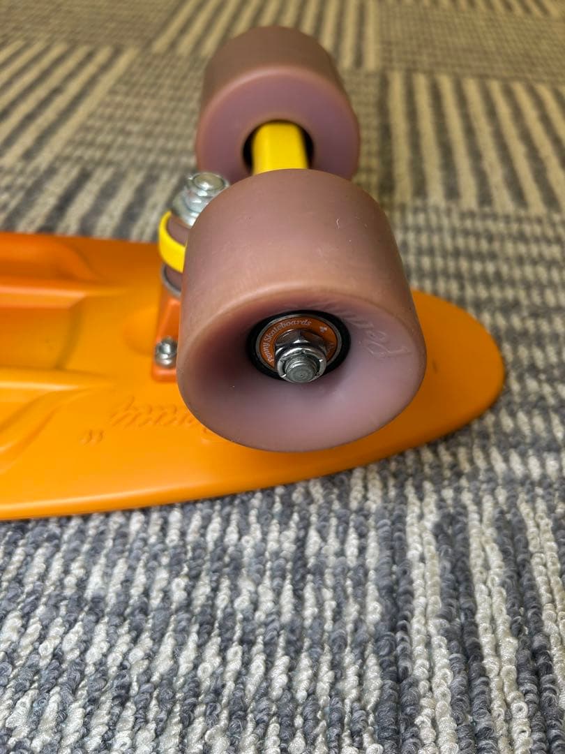 希少 Penny ペニー スケートボード オレンジ×ネイビー 22インチ
