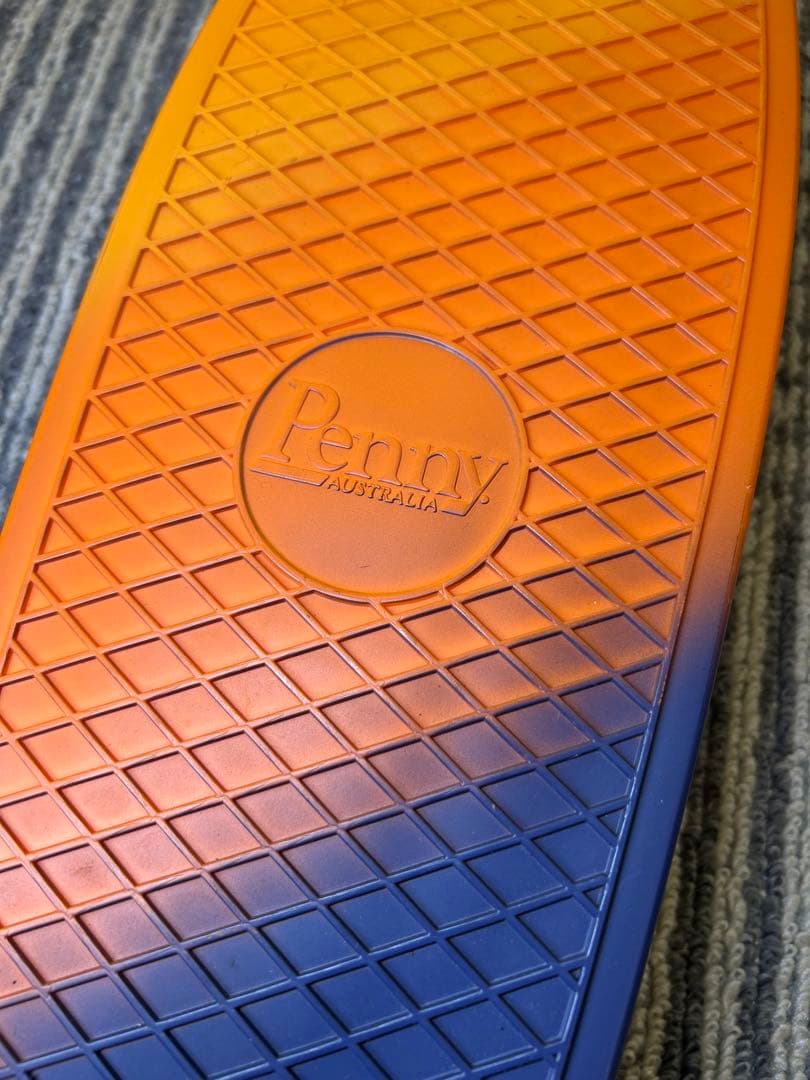 希少 Penny ペニー スケートボード オレンジ×ネイビー 22インチ