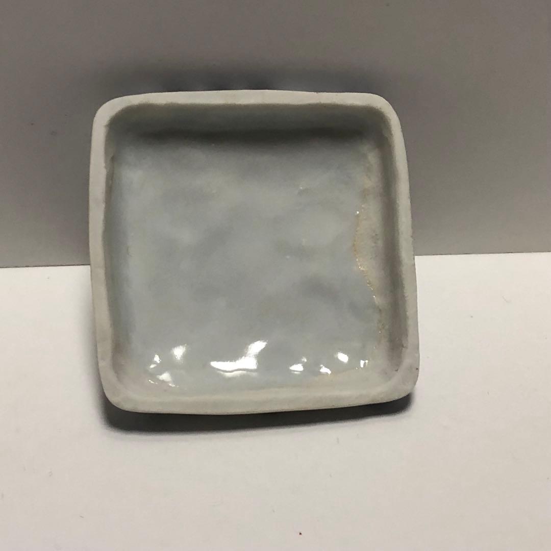 茶道具 九谷 須田菁華 染付 隅田川香合 青華 共箱 茶道