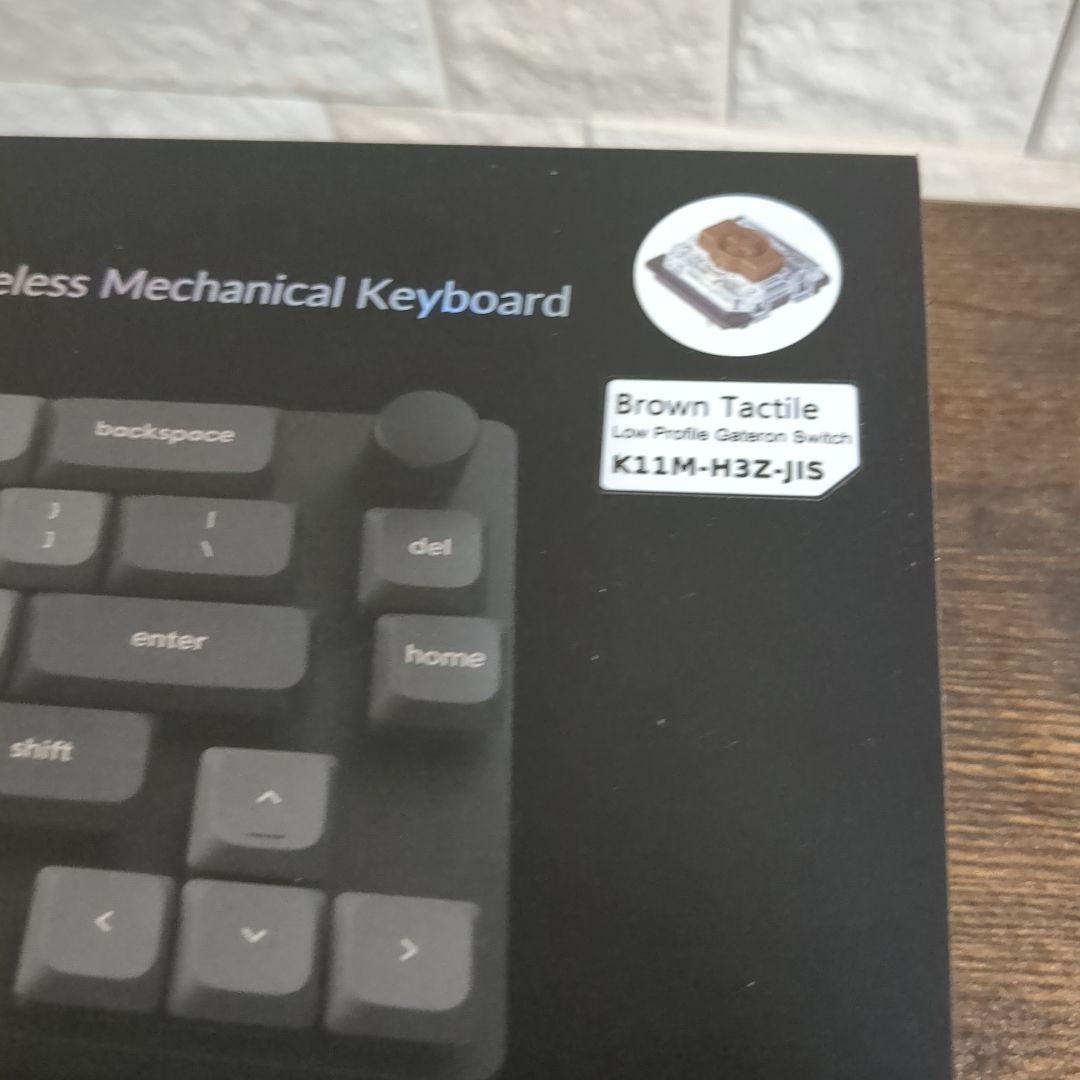 極美品 Keychron K11 Max 65% RGB ホットスワップ 茶軸
