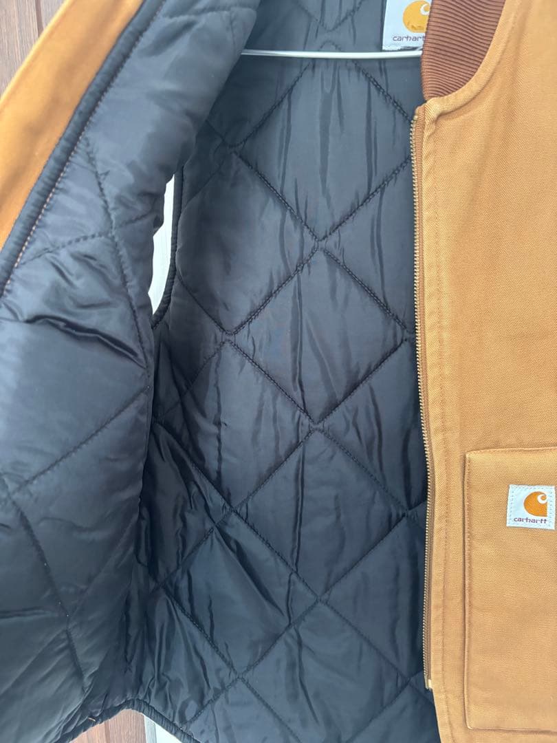 Carhartt カーハート ダック地ベスト ワークベスト 中綿キルティング裏地