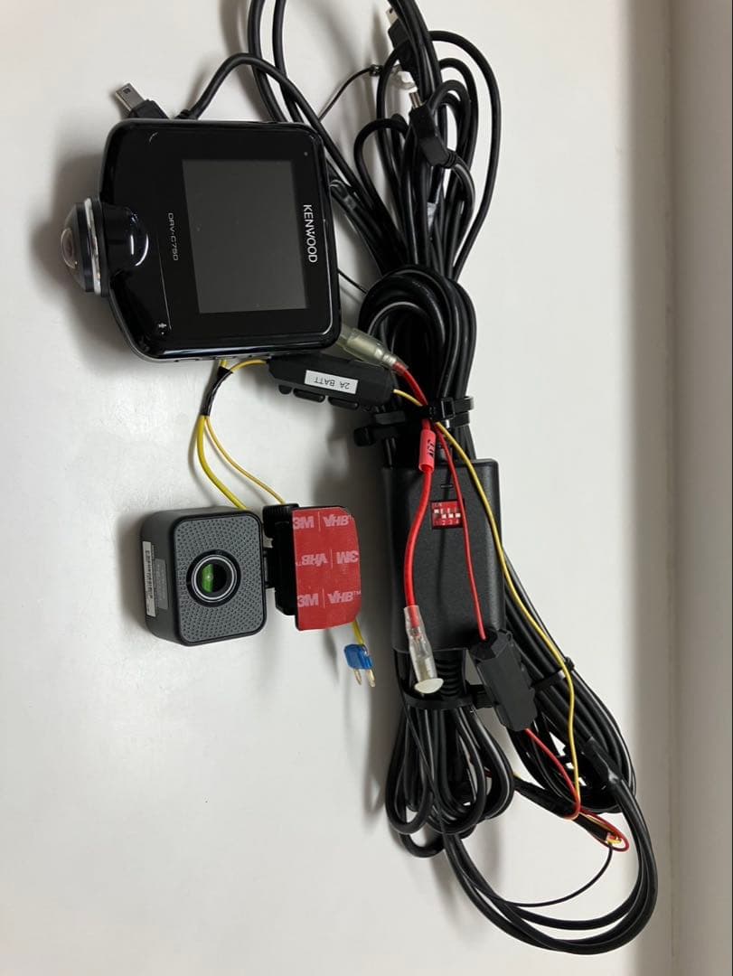 ドラレコ前後　360° KENWOOD DRV-C750 BLACK