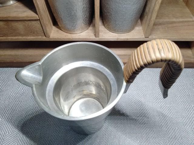 八幡製鉄株式会社　マルエス　満三十◯◯　読めないです　錫　酒器セット