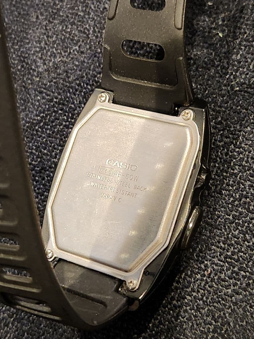 カシオ 腕時計 データバンク AB-50W casio 電池交換