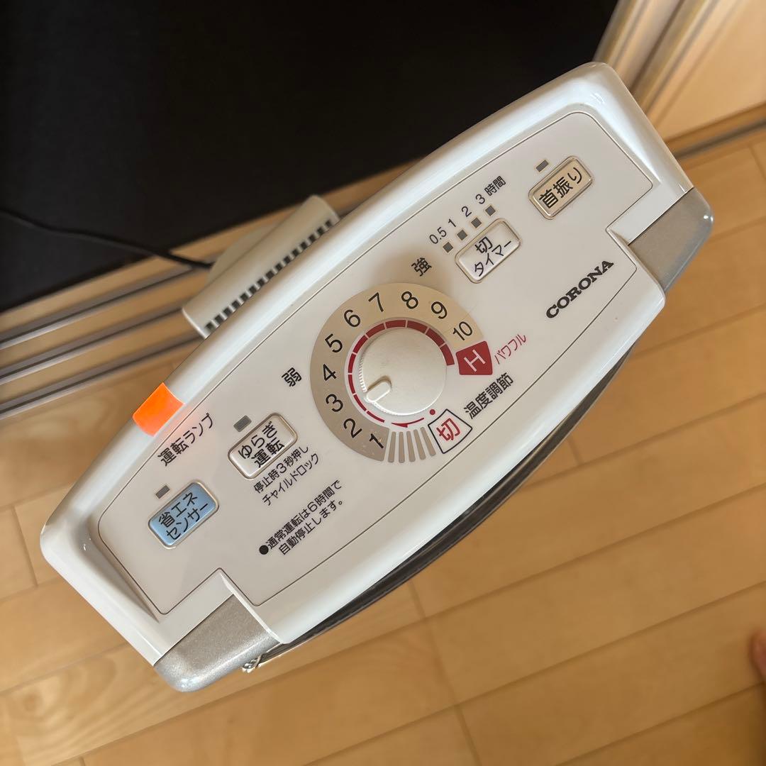 コロナ　遠赤外線電気ストーブ　コアヒート　DH-1218R　2018年製