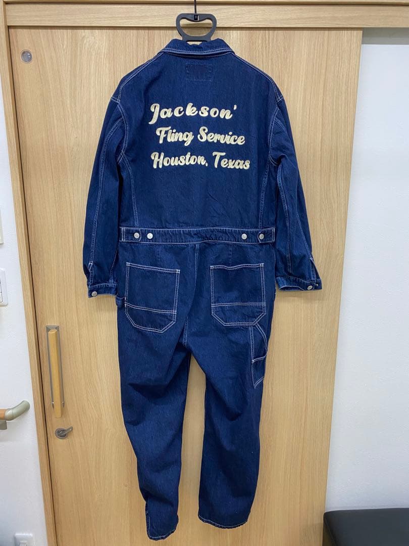 ヒューストン デニムオーバーオールサイズL
