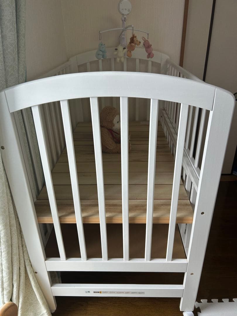 カトージ　KATOJI ベビーベッド ハイポジションベビーベッド アーチ